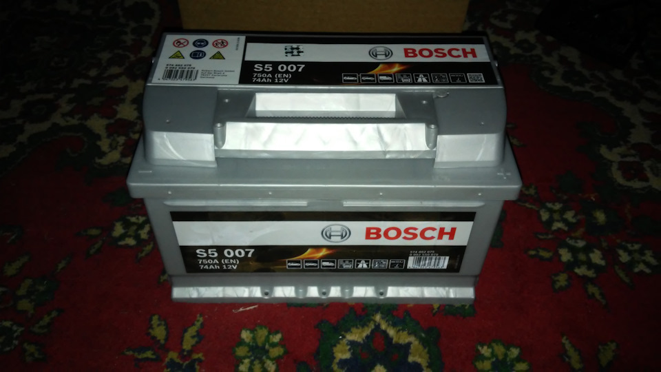 Акумулятор Bosch S5, 74Ah, 750A, 0092 S50070 1