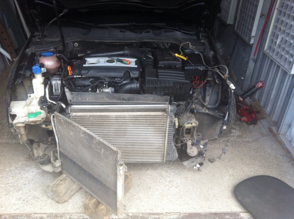 Чистка радіаторів Passat B6 1.8 tsi bzb 3