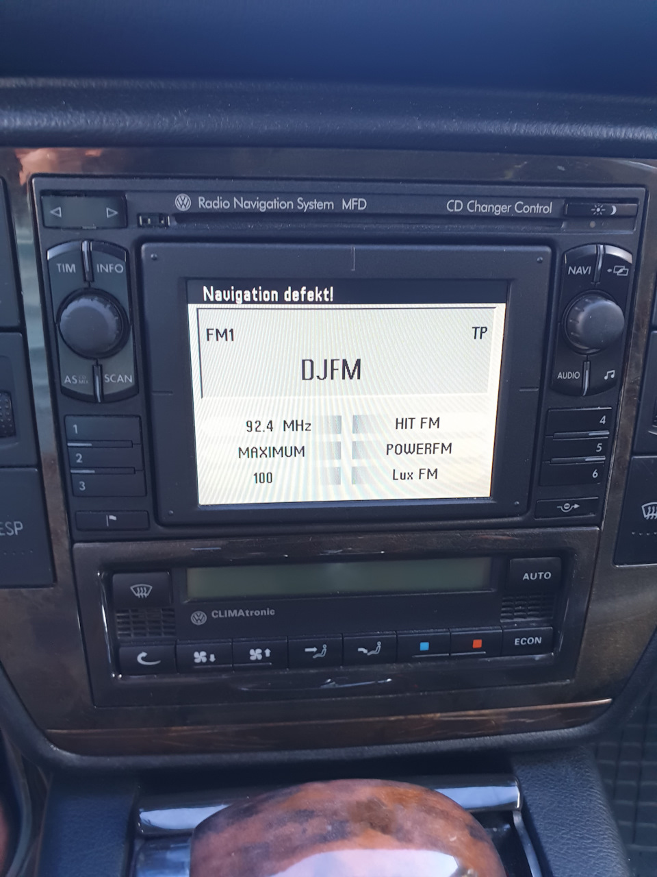 Radio Navigation System MFD Unlock. 2