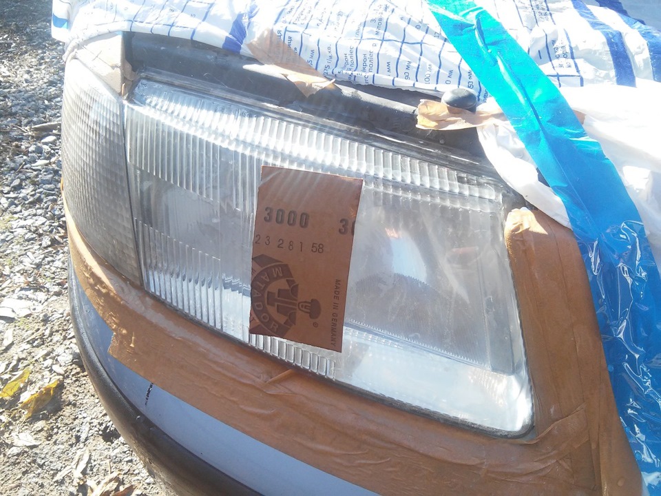 Поліровка фар Passat b5 3