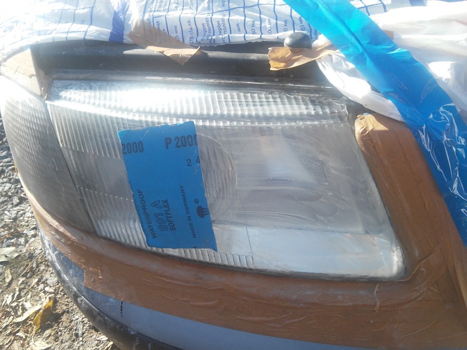Поліровка фар Passat b5 2