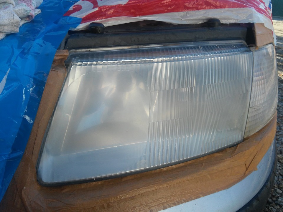 Поліровка фар Passat b5 4