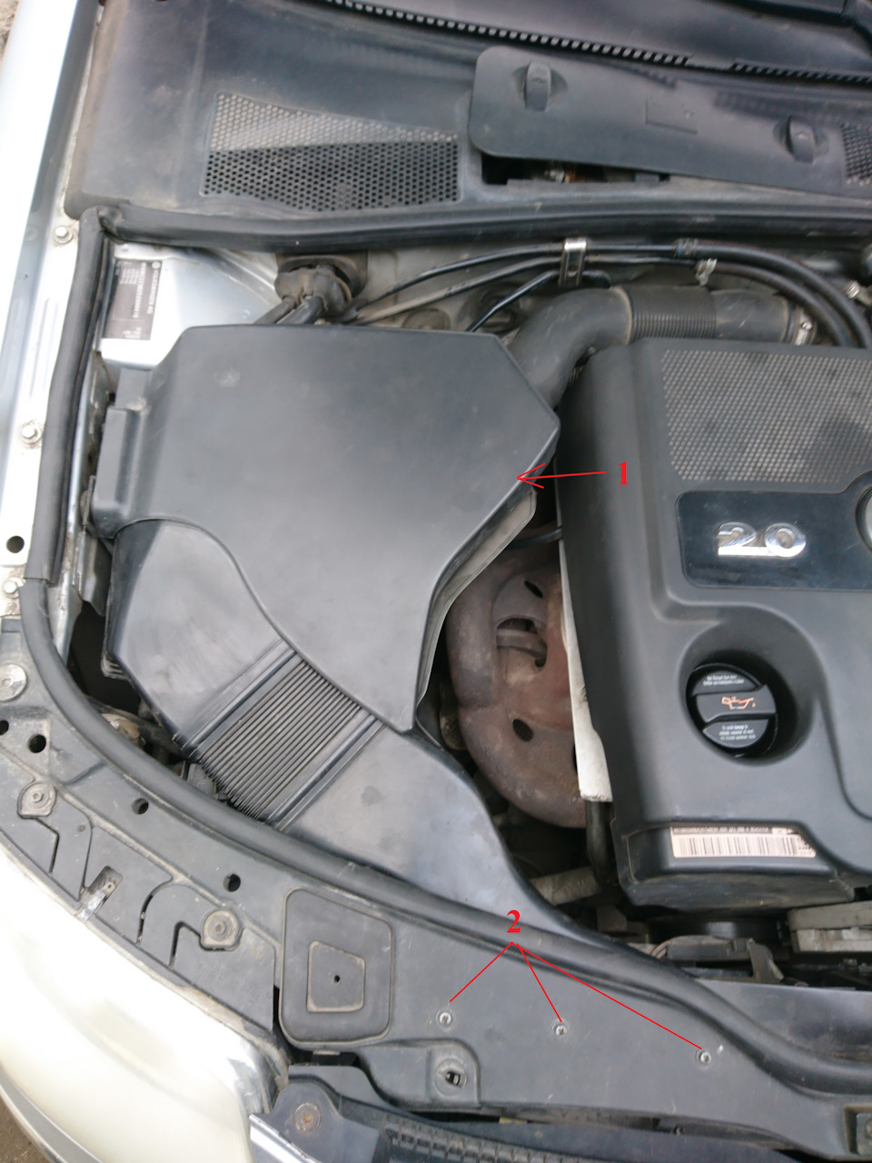 Заміна повітряного фільтра Passat b5.5 1