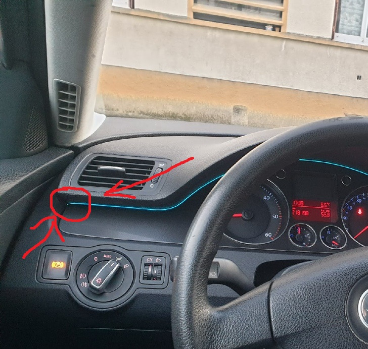 VW Passat B6 EL неонове підсвічування 1