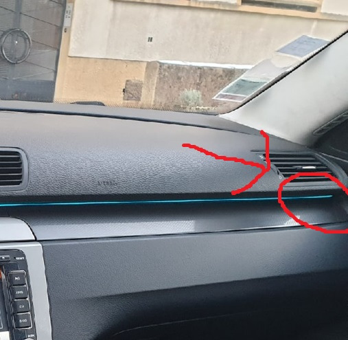 VW Passat B6 EL неонове підсвічування 2