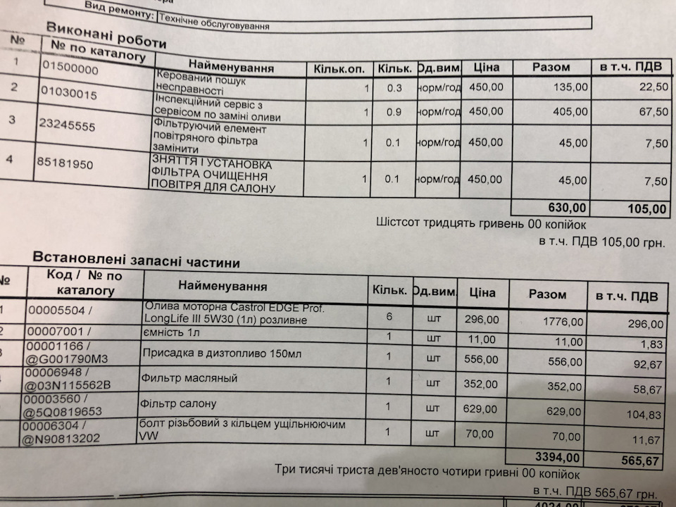 ТО-1 8000 км 2