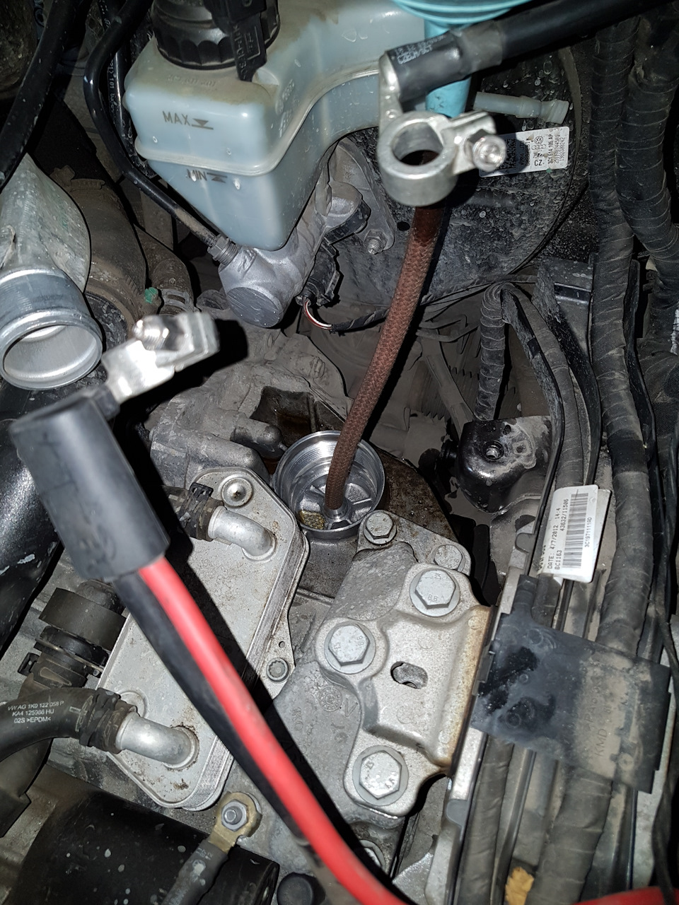 Заміна мастила в коробці DSG 6 (DQ250) Passat B7 5
