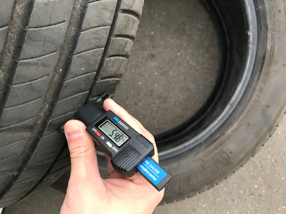 Знос літніх шин Michelin primacy 3 4