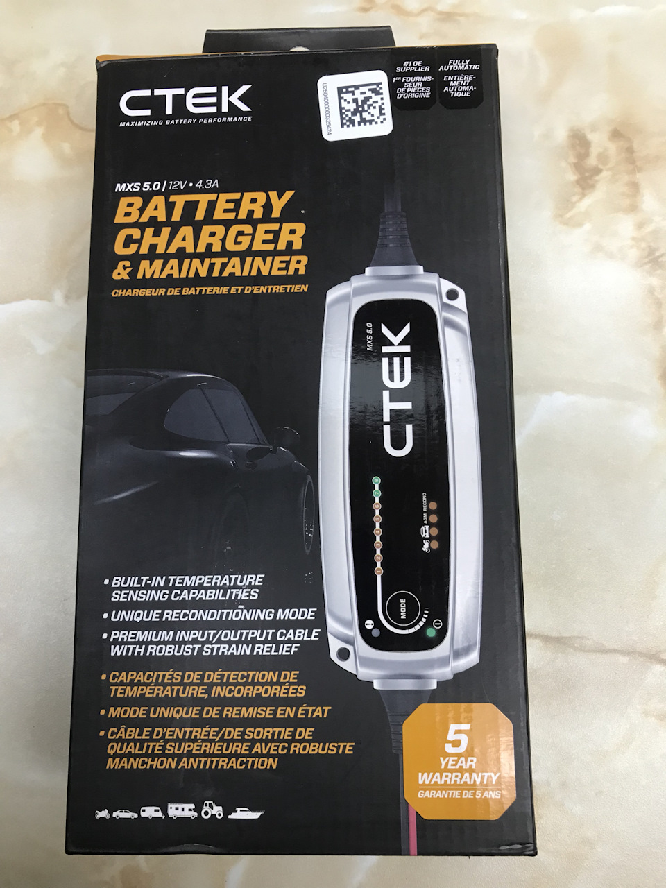 CTEK MXS 5.0 розумна зарядка 1