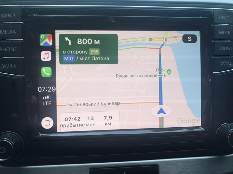 CarPlay iOS 12 Google maps або перший пішов 2