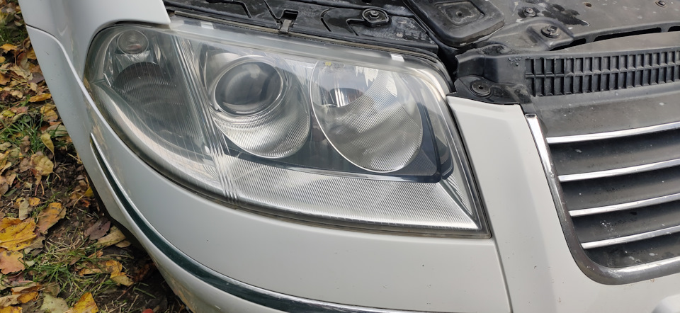 Відновлення прозорості фар Passat b5+ 4