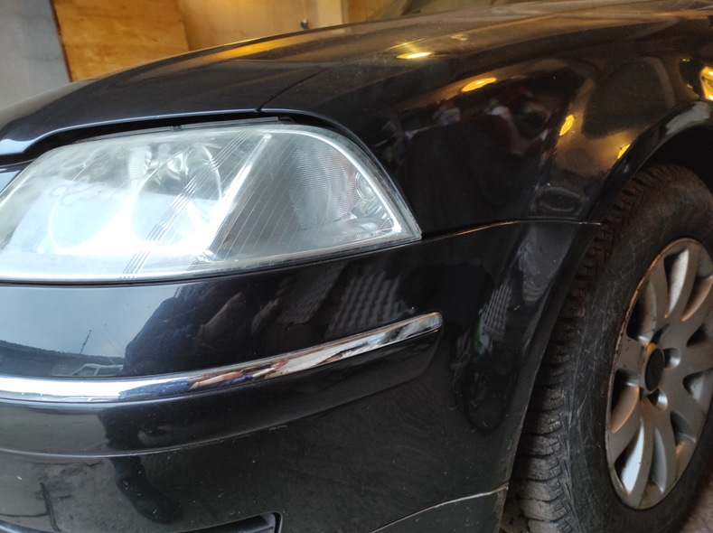 Регулювання зазорів переднього бампера VW Passat B5+ 3