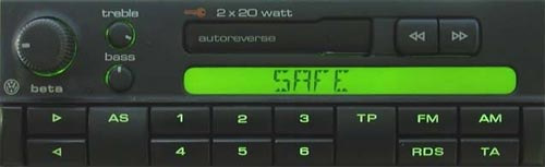 Розблокування штатної магнітоли Passat b5 Grundig Beta 4 1