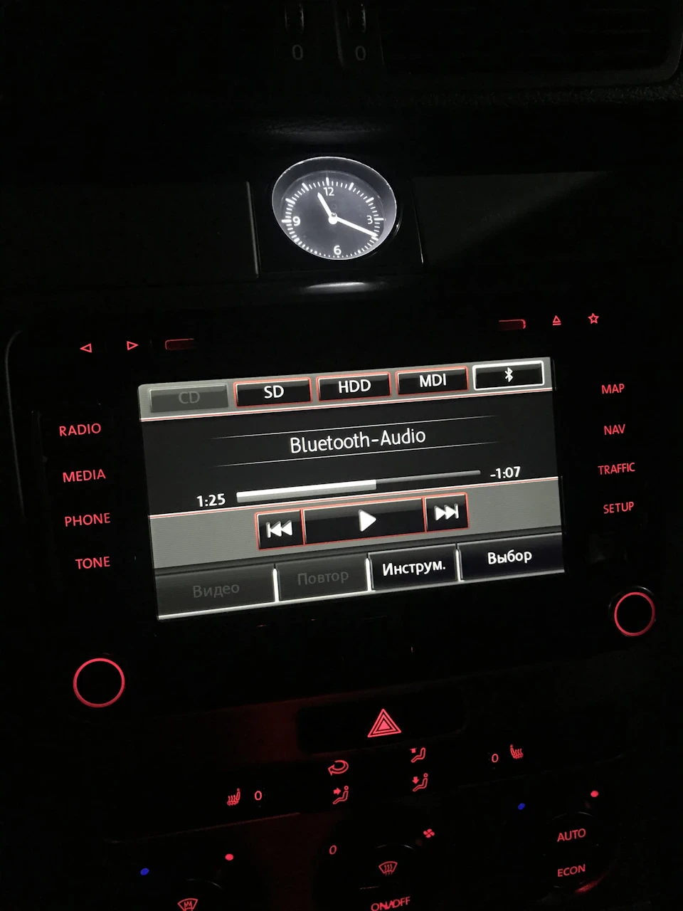 Встановлення Rns 510 Led + Bluetooth + Media-in Passat B6