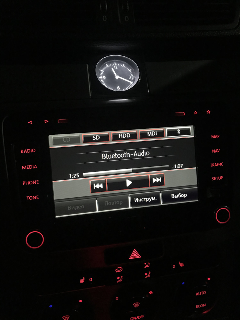 Встановлення Rns 510 Led + Bluetooth + Media-in Passat B6 1