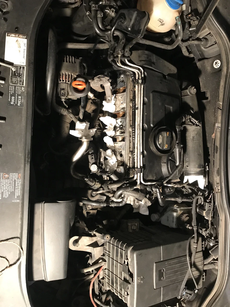 Вічна хвороба ВАГ! Заміна пластмасового колектора на алюміній 2.0 Tdi Bkp