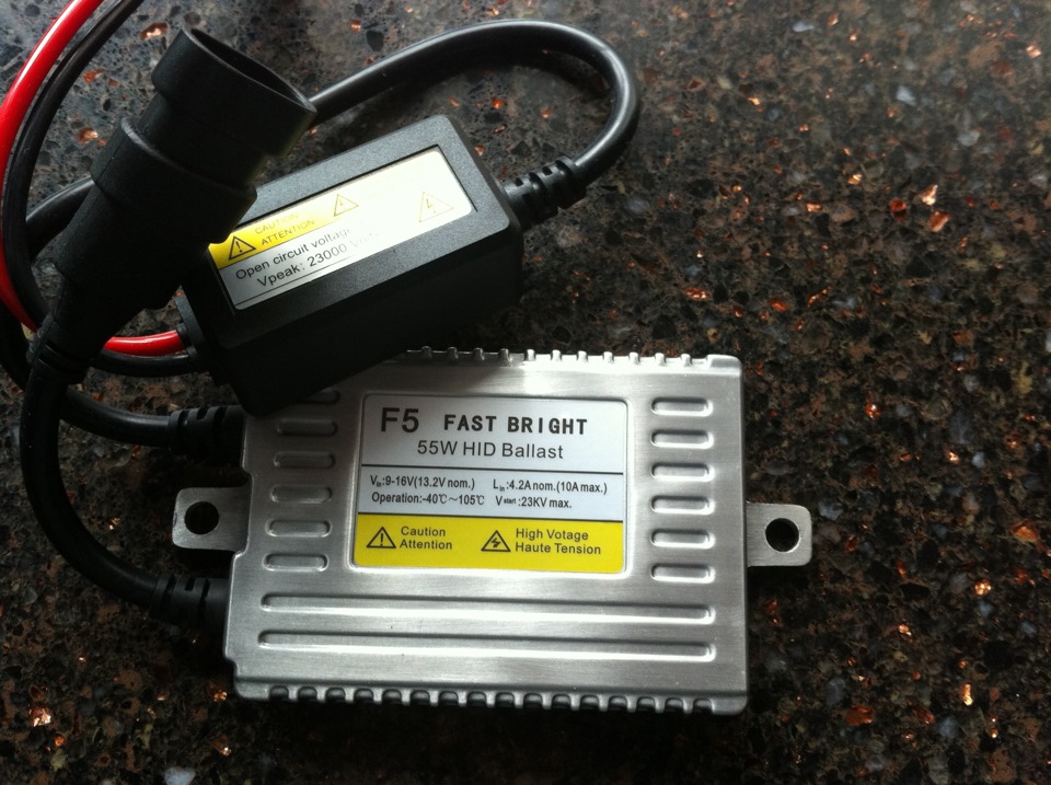 Встановлення ксенону HID F5 FAST BRIGHT 55W 5000К 2