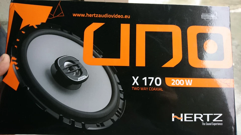 замінив задні динаміки, Hertz X 170 Uno