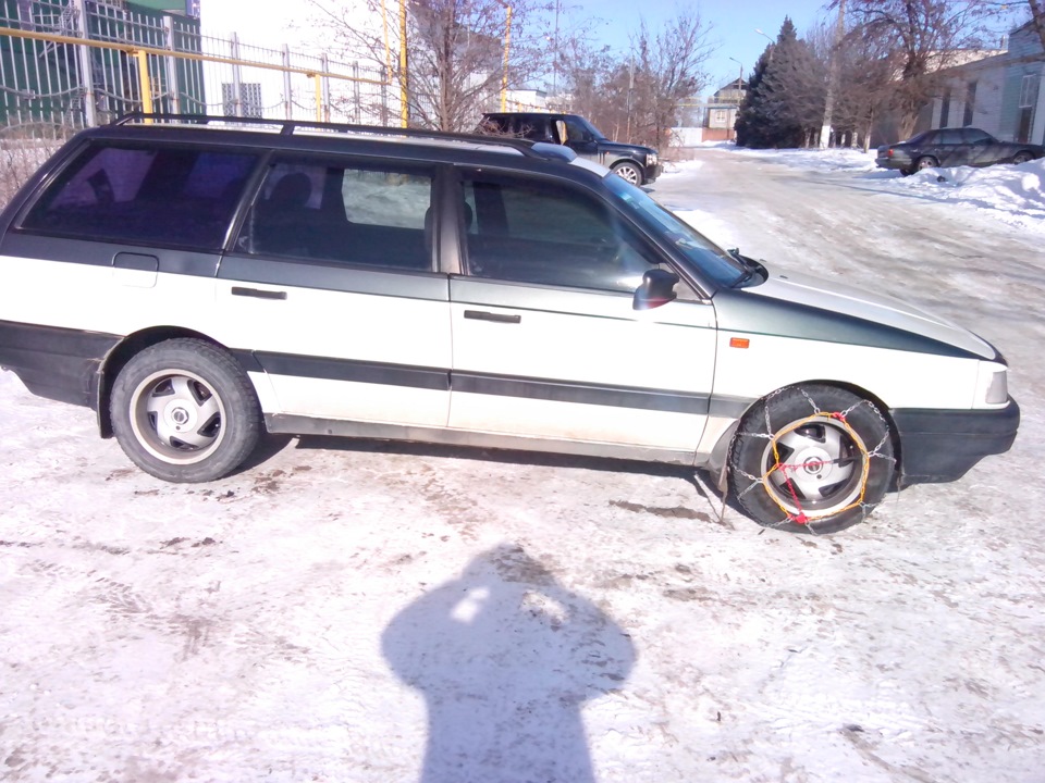 Цепи на колесах VW B3 3