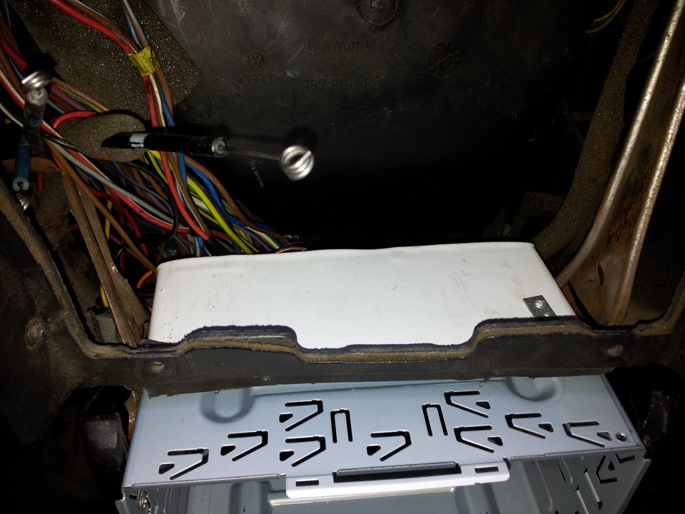 Установка 2din магнітоли в vw b3 4