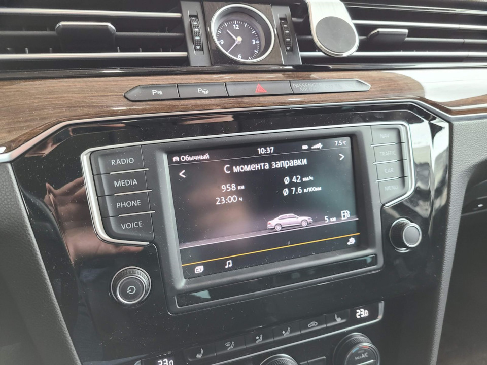 Розмір бака Passat B8 4