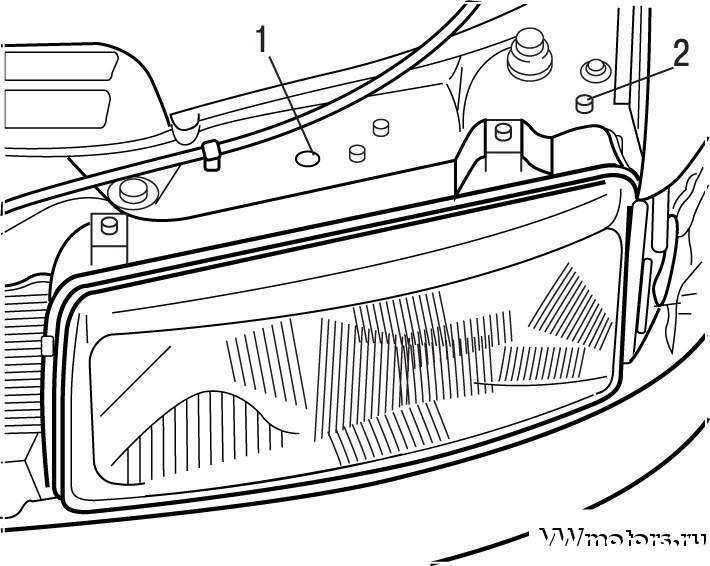 Регулювання та налаштування фар VW Pasat В3/В4 3