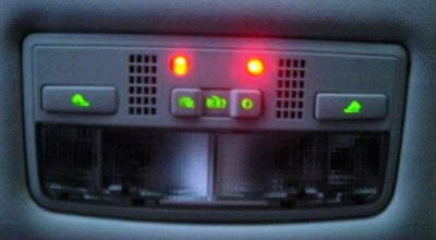 Плафон від VW passat B5 W8 (3B7 947 105 F 2EN) з червоним діодним підсвічуванням. 2