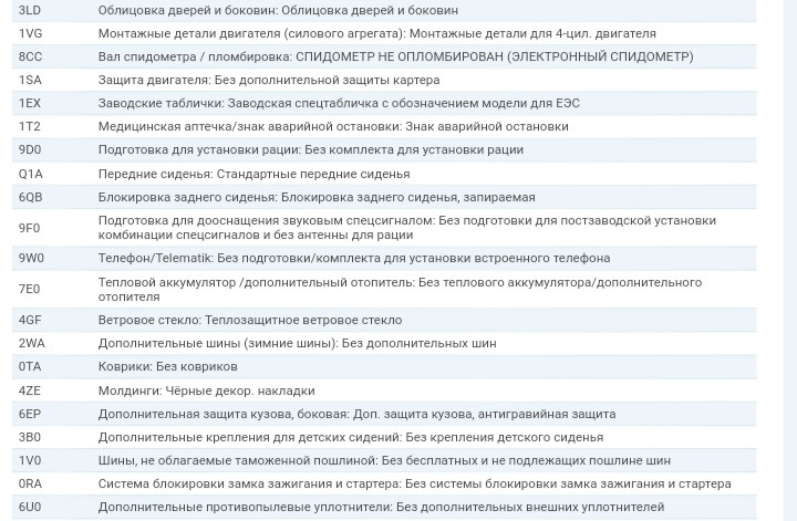 Розшифрування VIN 4