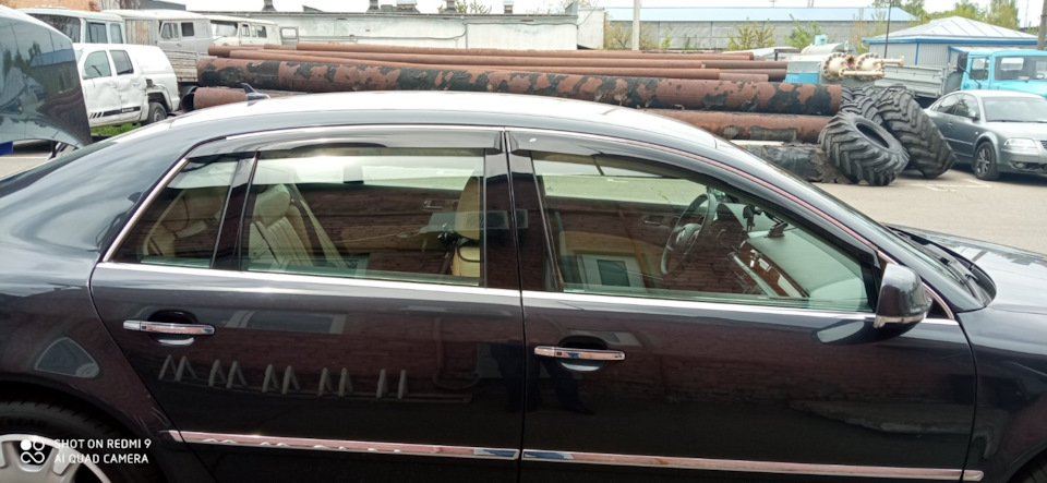 Встановлення вітровиків на VW Phaeton 2