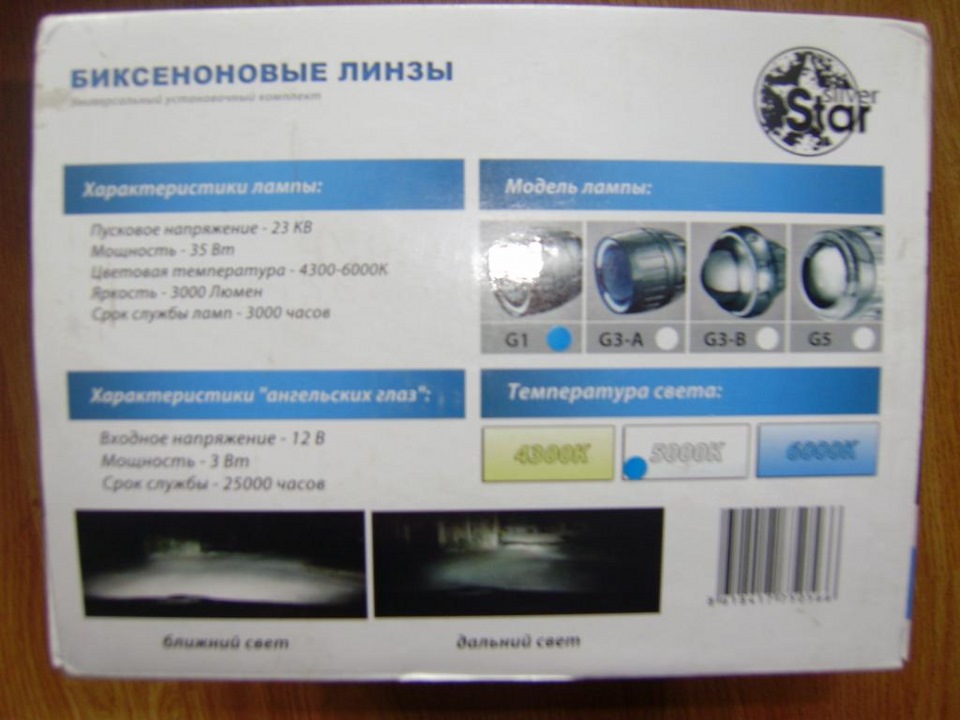 комплект біксенону(повний)+лінзи G1 4