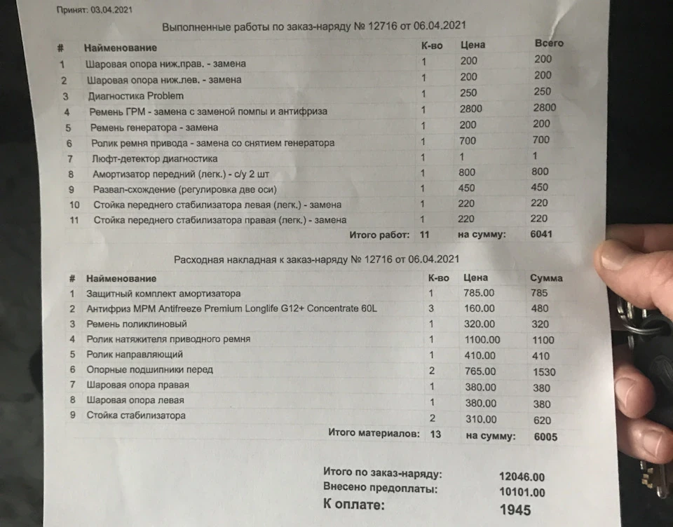 Заміна ГРМ, підвіска