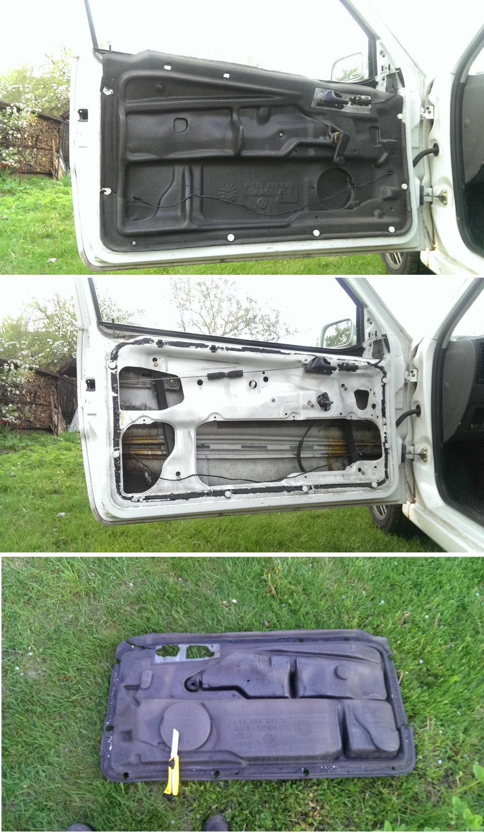 05.2015 двері, вібро-шумоізоляція, звук JBL CS-6 2