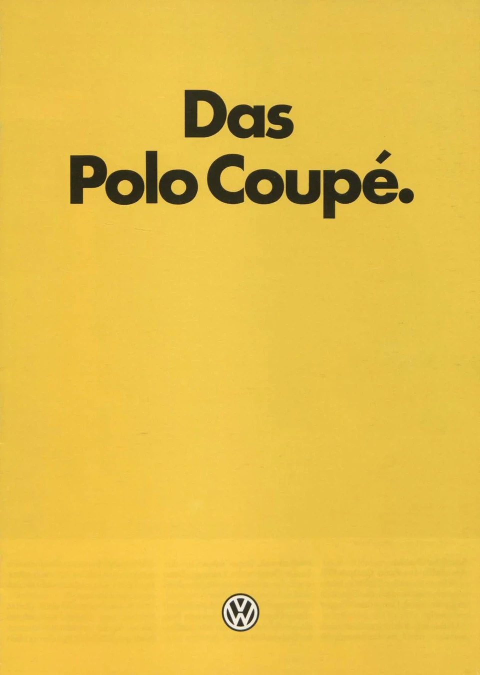 vw polo coupe