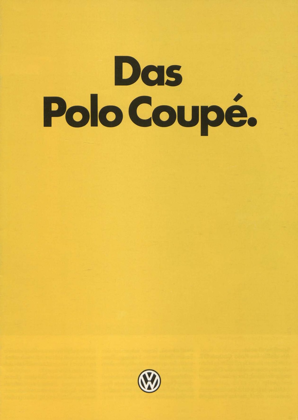 vw polo coupe 1