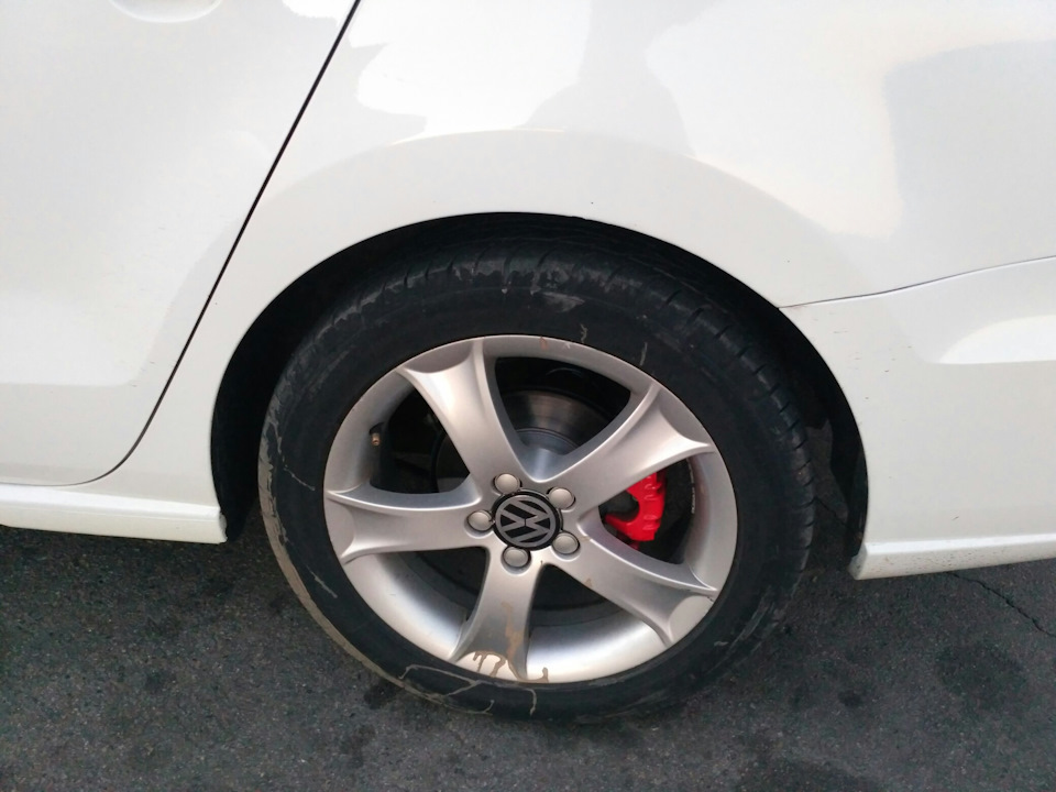 Бампер polo 6C0 GTI, стопи LED, задній бампер рестайл 4