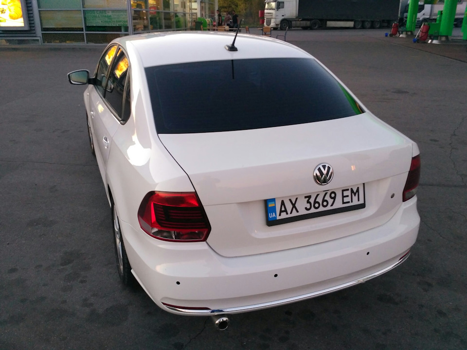 Бампер polo 6C0 GTI, стопи LED, задній бампер рестайл 5