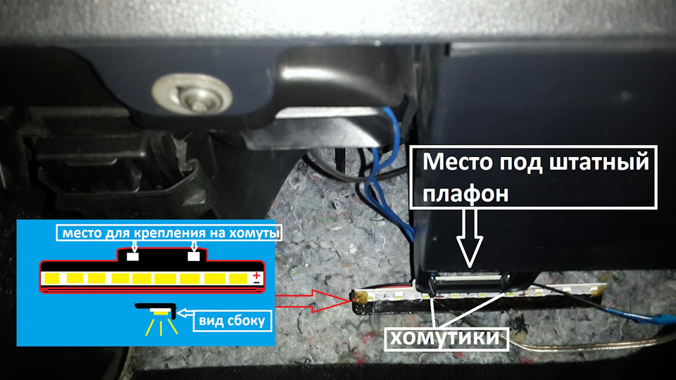 Роздільна підсвічування ніг на кожну двері Polo 6R 2