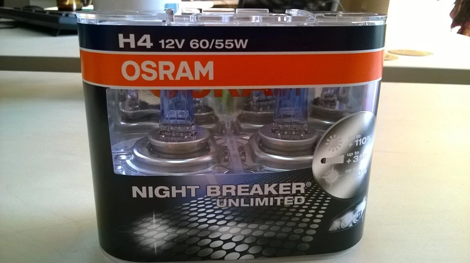 Купив лампи h4 Night breaker unlimeted