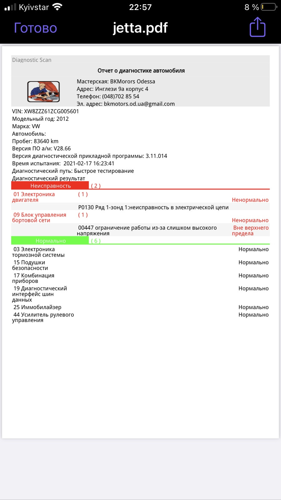 Діагностика авто 1