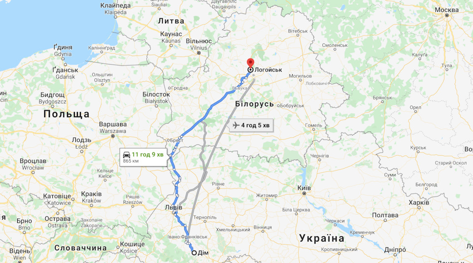 Поїздка на Граблі Мінськ Білорусь 850км 2