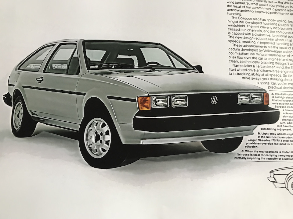 Постер vw scirocco mk2 3