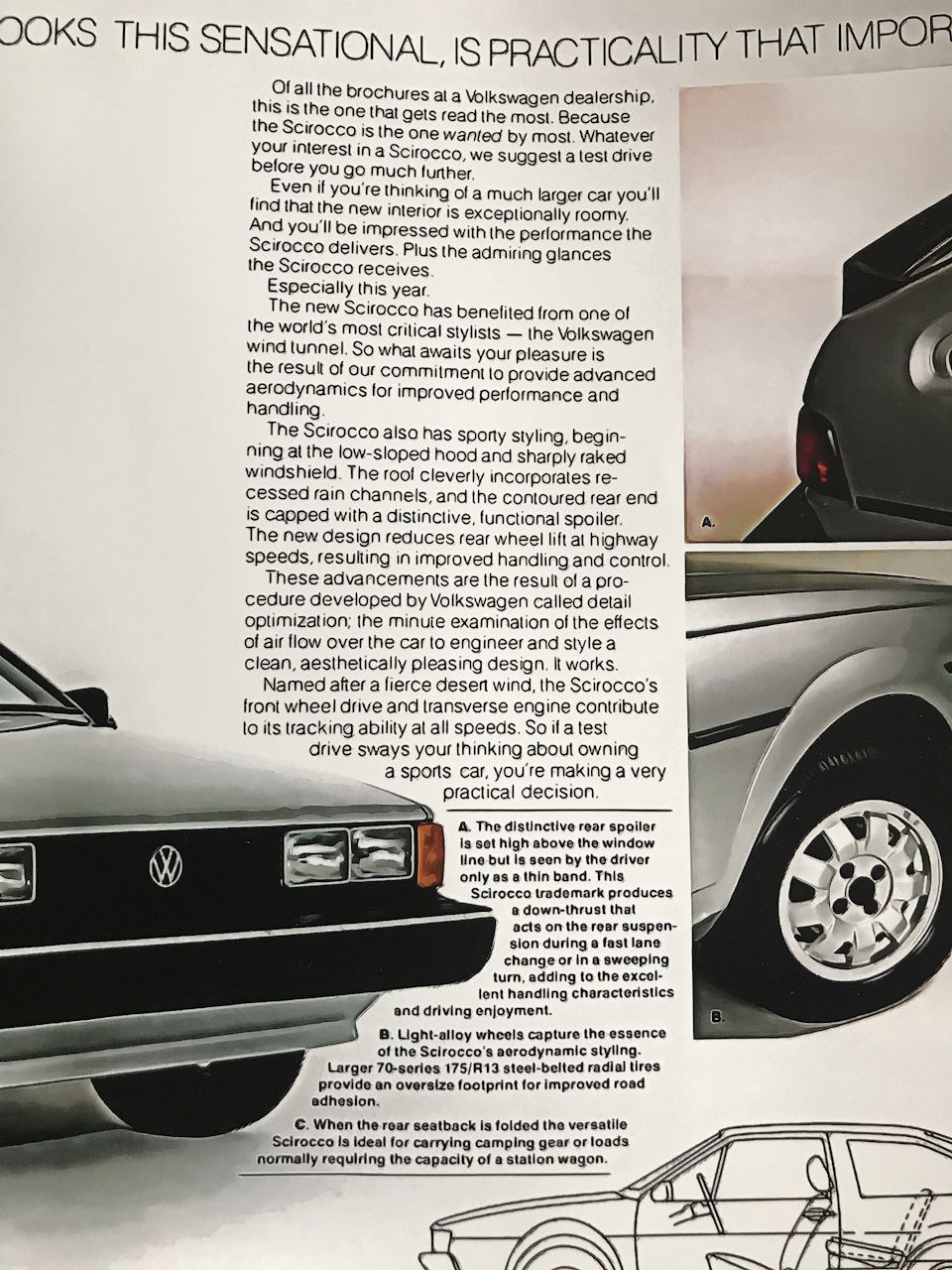 Постер vw scirocco mk2 2