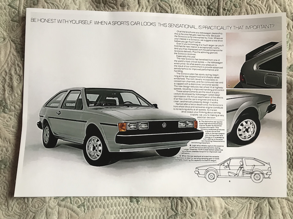 Постер vw scirocco mk2 1