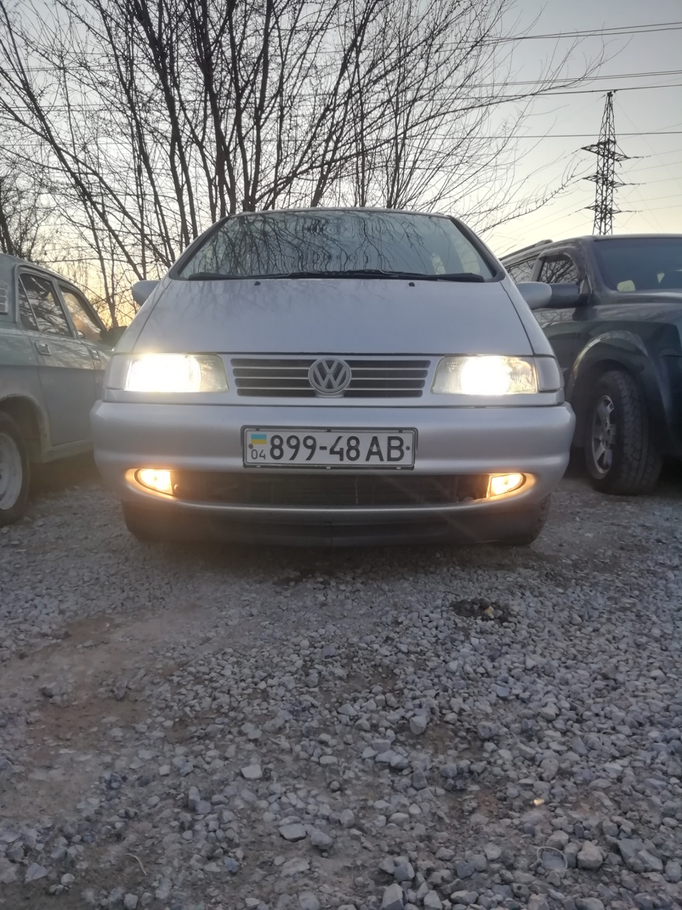 Спойлер переднього бампера(губа) на Sharan від golf3 gti 3