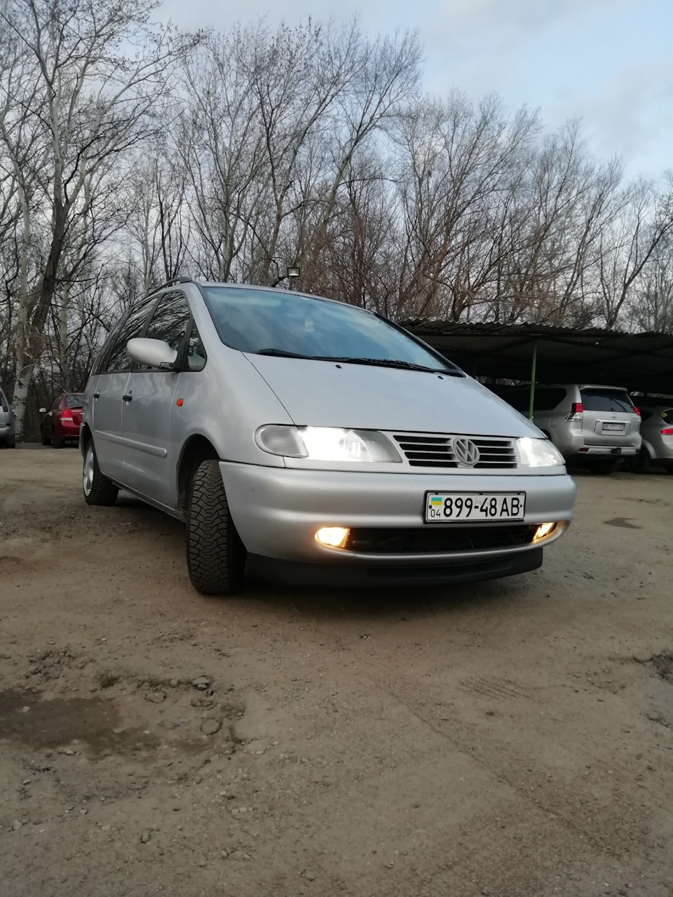 Спойлер переднього бампера(губа) на Sharan від golf3 gti 4