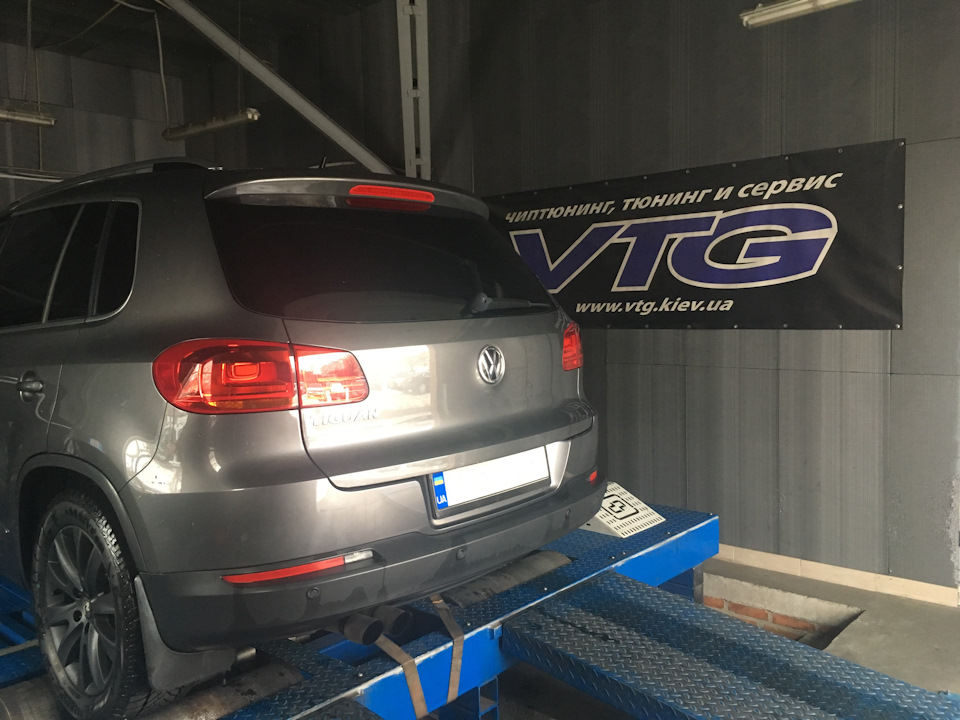 Вимір потужності на диностенді VW Tiguan 2.0TDI Stage 1+ 3