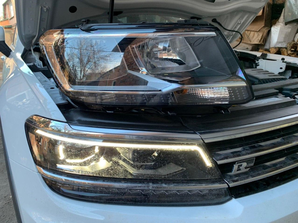 Встановлення нових Full Led фар Volkswagen Tiguan 2
