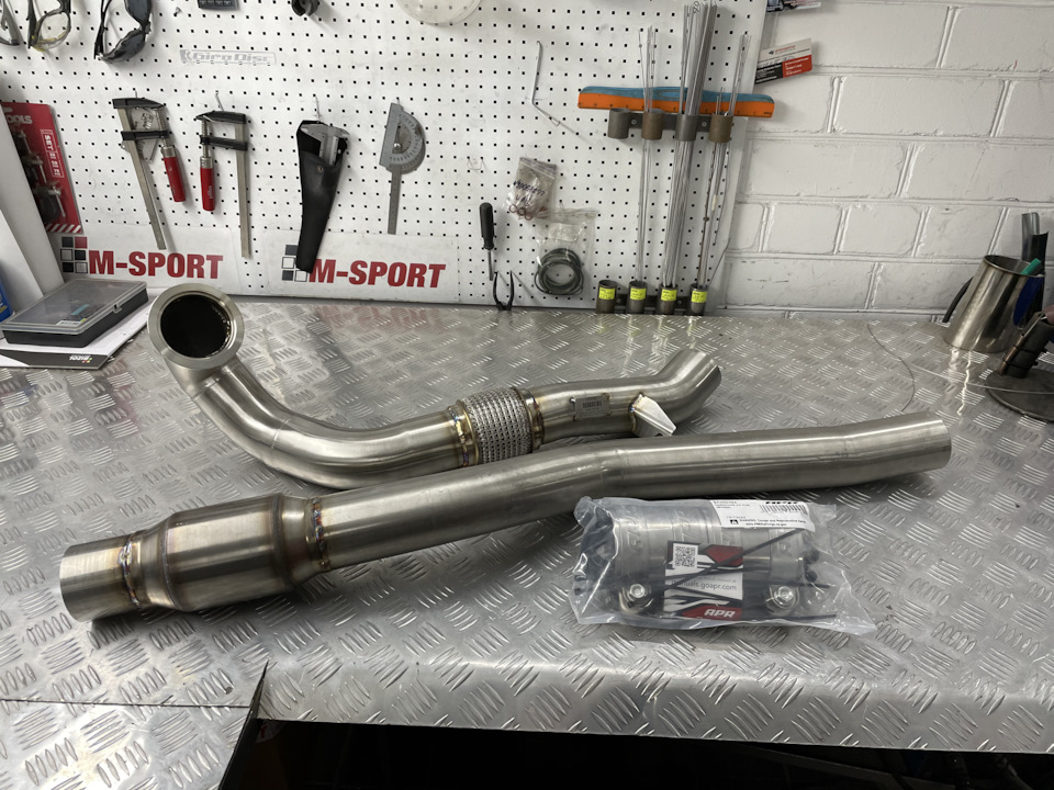 1️⃣1️⃣Установка APR Downpipe 1