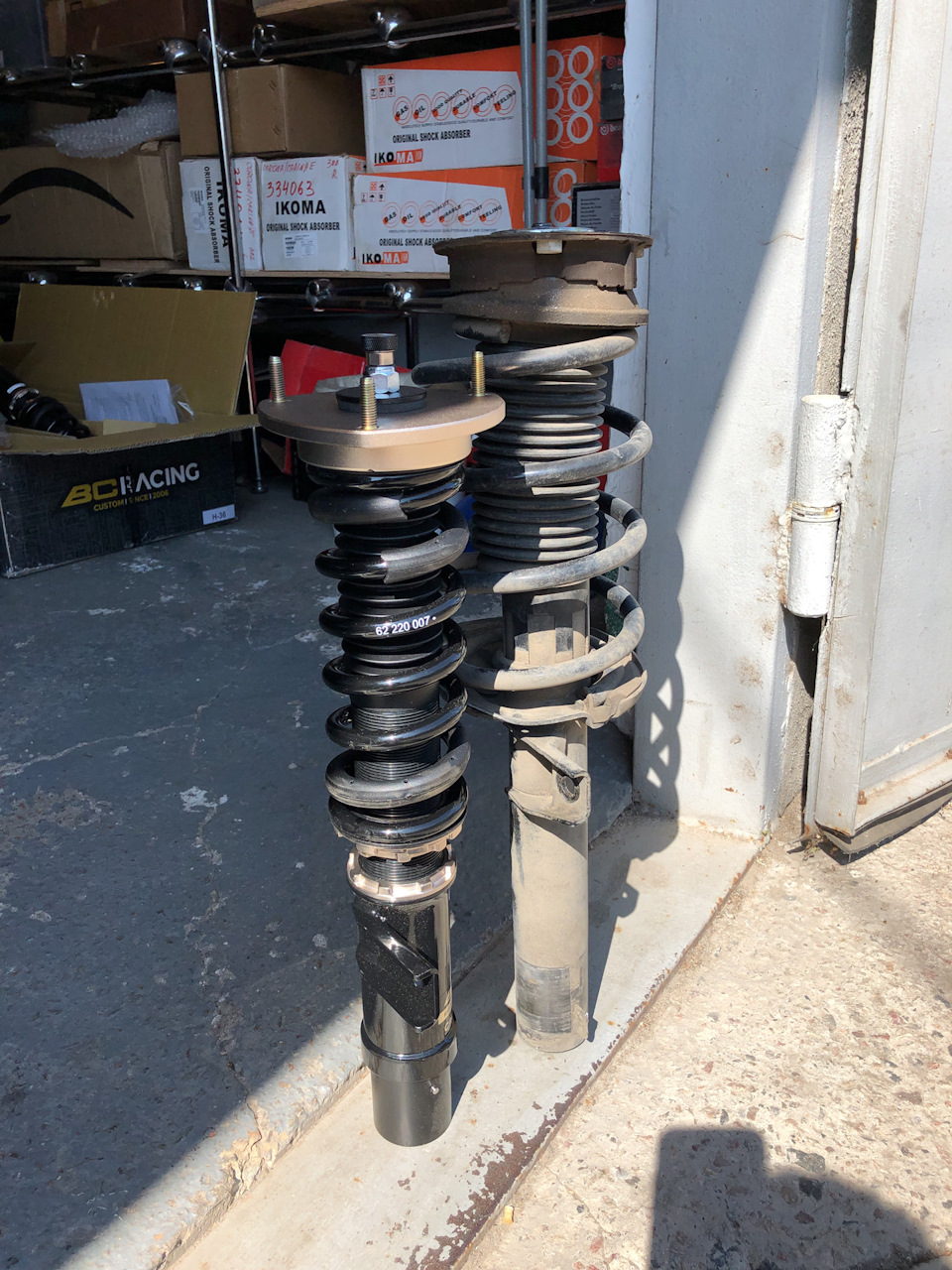 Поставив койловери. 🔧🔩📦 BCRacing Coilovers. 3