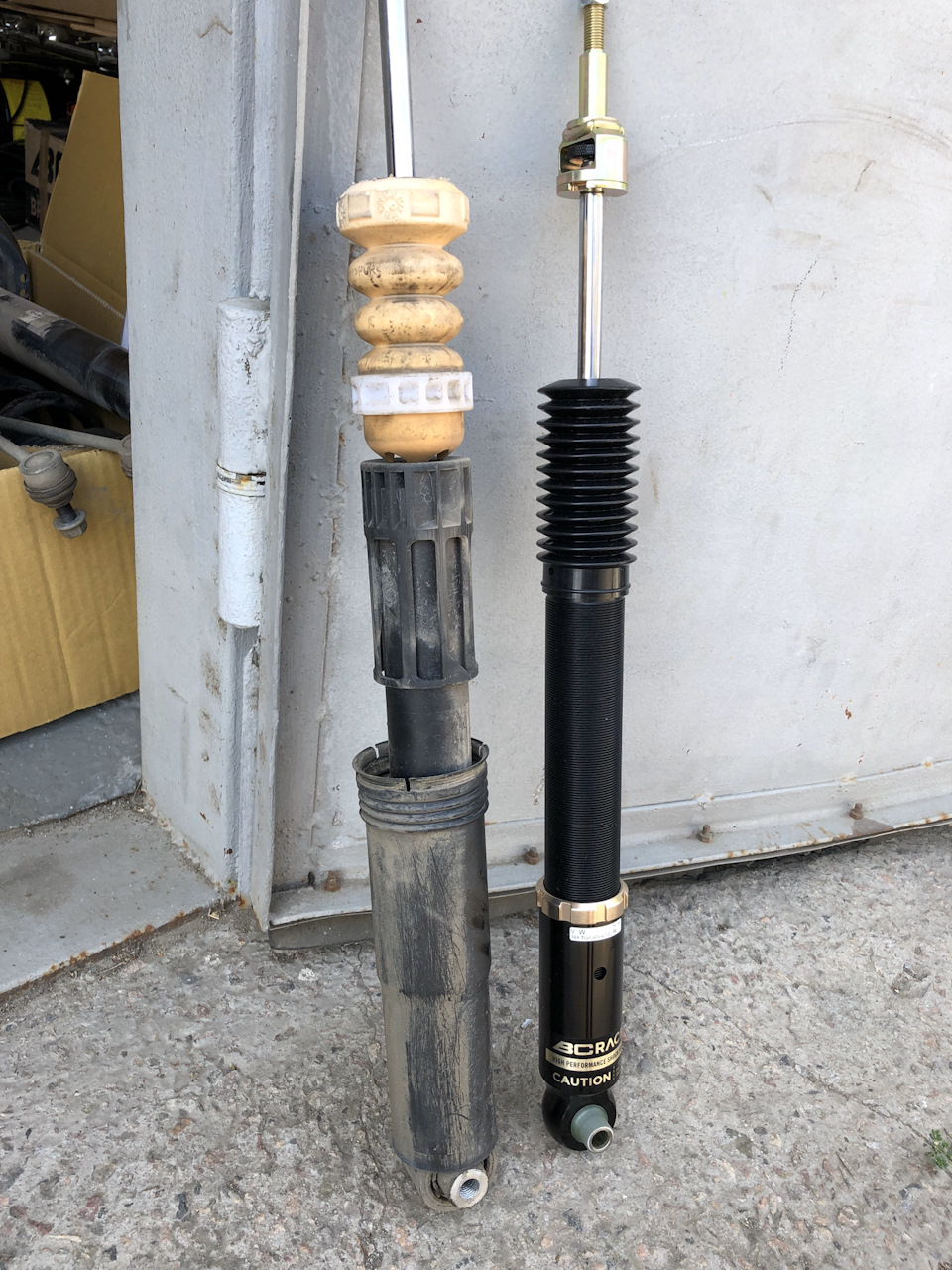 Поставив койловери. 🔧🔩📦 BCRacing Coilovers. 5